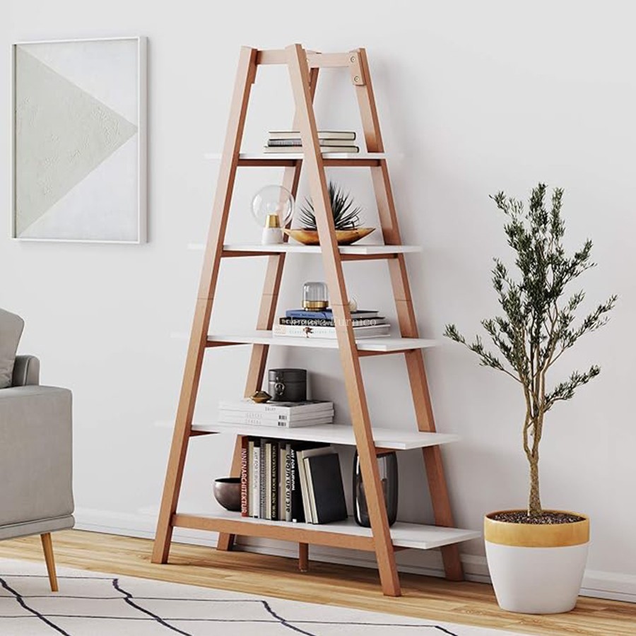 Sliding Pyramid Rack Teak Piramida Rack | Jepara Furniture